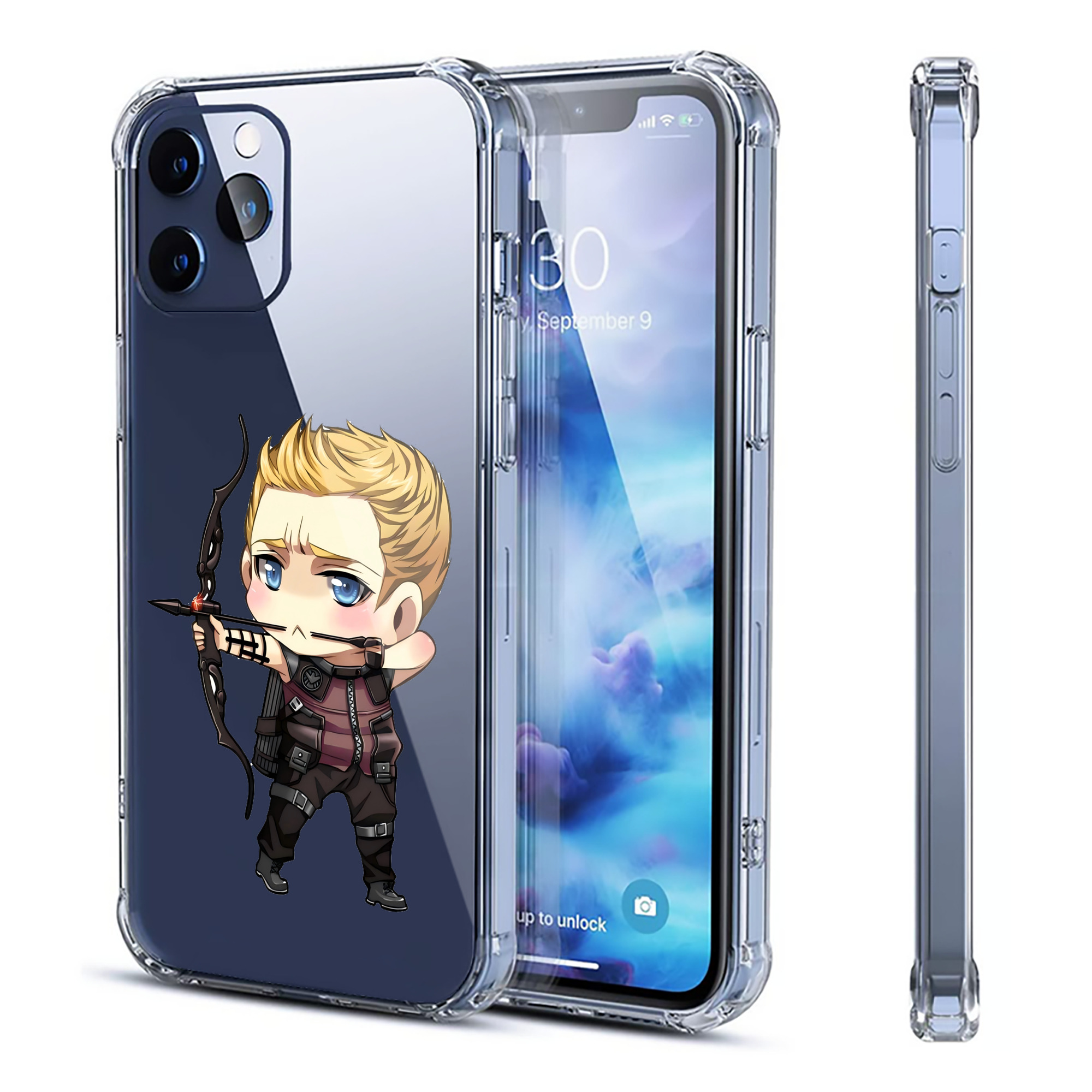 （画像用） アベンジャーズ The Avengers 【iPhone 12シリーズ対応】透明スマホケース（クリアソフトケース）